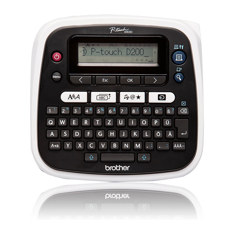 Printer Label Brother P-Touch PT-D200BWVP /Widths 3.5/6/9/12 mm, Value Pack