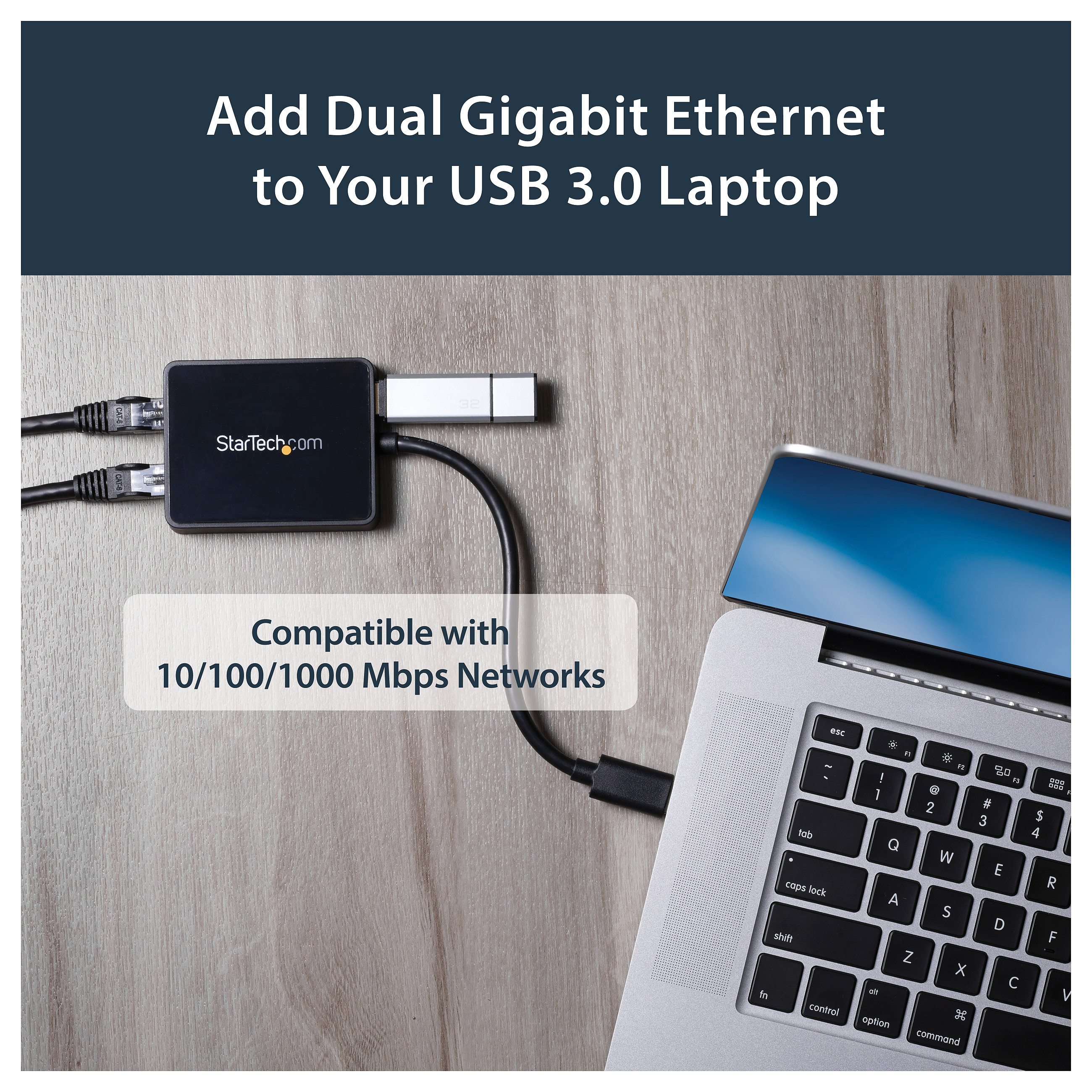 Adapter Rrjeti USB StarTech.com USB32000SPT, USB-A 3.0, 2x Gigabit LAN RJ45, 10/100/1000Mbps, 1x USB-A 3.0 Pass-Through, ASIX AX88179A + VIA VL817 - Zezë 10