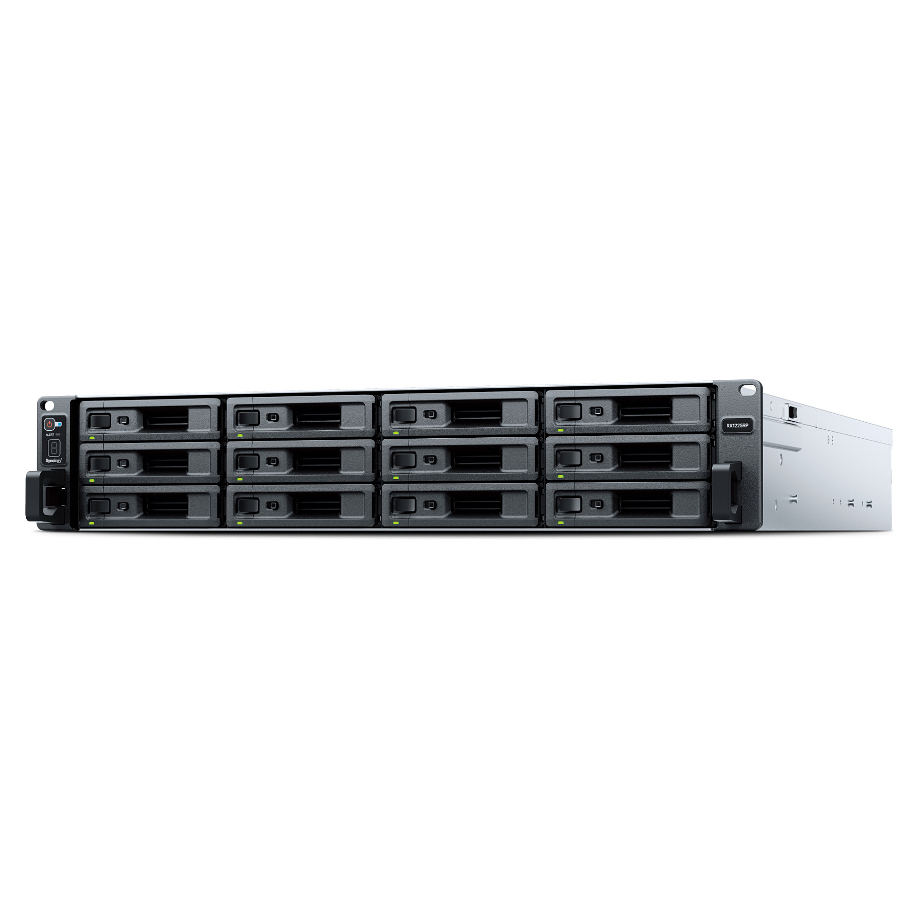 Njësi Zgjerimi Synology RX1225RP, 12 Bay SATA, 2U Rackmount, Furnizim redundant me energji - Zezë/Argjend