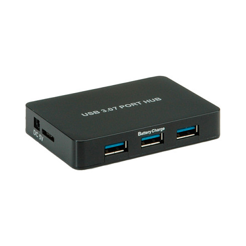 VALUE USB 3.2 Gen 1 Desktop Hub 7 Ports mit Netzteil thumbnail 2