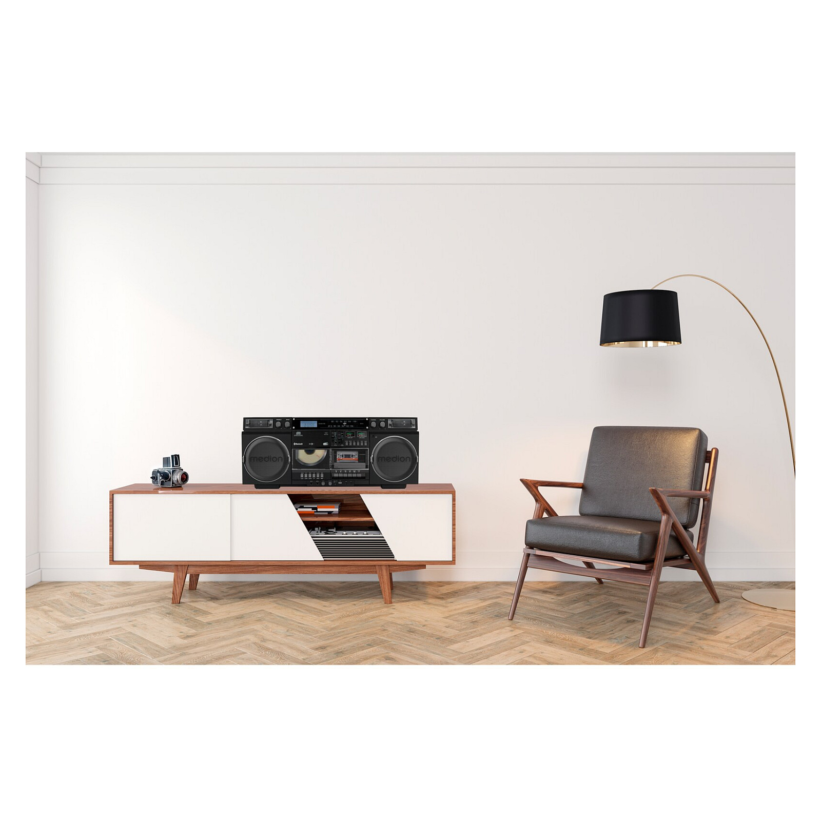 Altoparlant Medion LIFE P66538, 20W RMS, Bluetooth 5.3, DAB+, FM, CD, USB, microSD - Zezë 9