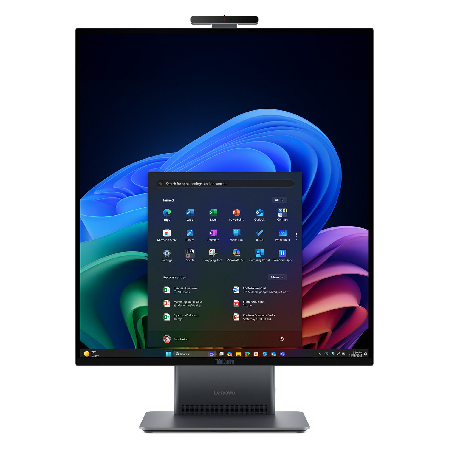 AIO Lenovo ThinkCentre X AiO 27, Core Ultra X7 368H, 32GB LPDDR5X, 512GB, 27" QHD IPS 60Hz, Intel Arc B390 Graphics - Hiri