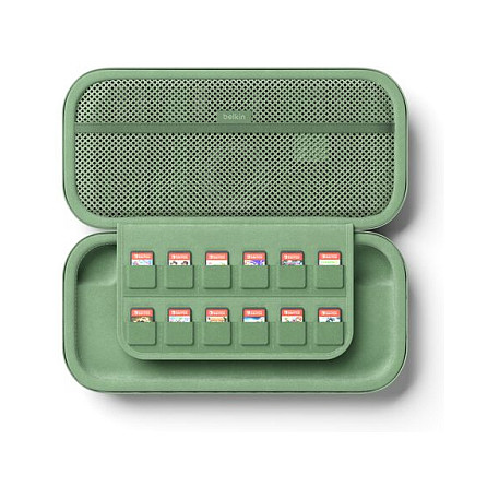 Case për Konsolë Gaming Belkin, Nintendo Switch 2, Rezistent ndaj Ujit dhe Goditjeve, Xhep për Kartela Lojërash, Mbajtëse për AirTag – Gjelbër 8