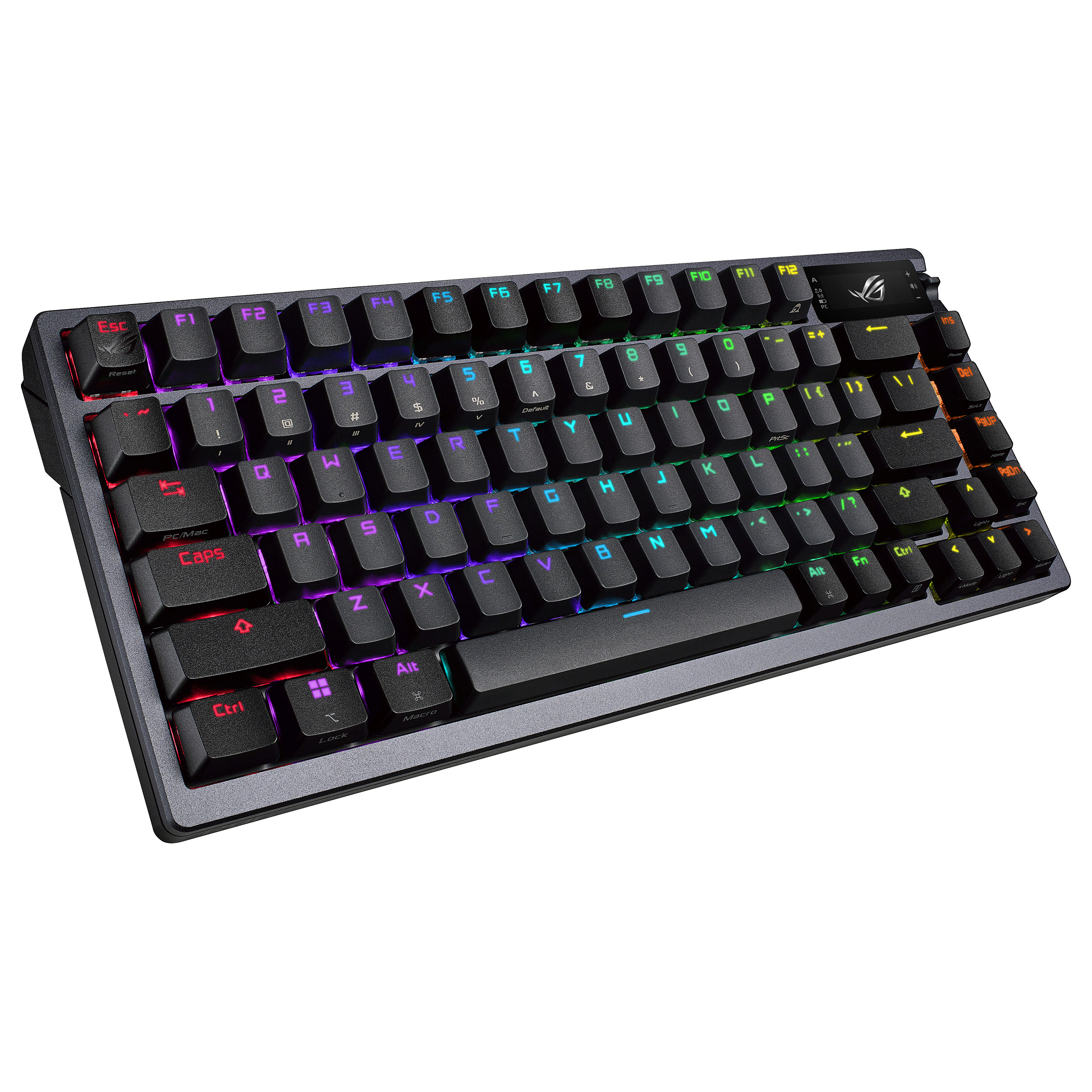 Tastierë Gaming ASUS ROG Azoth / Wired / 75% / ROG NX Red / USB + RF Wireless + Bluetooth / AZERTY FR / RGB - Zezë 6
