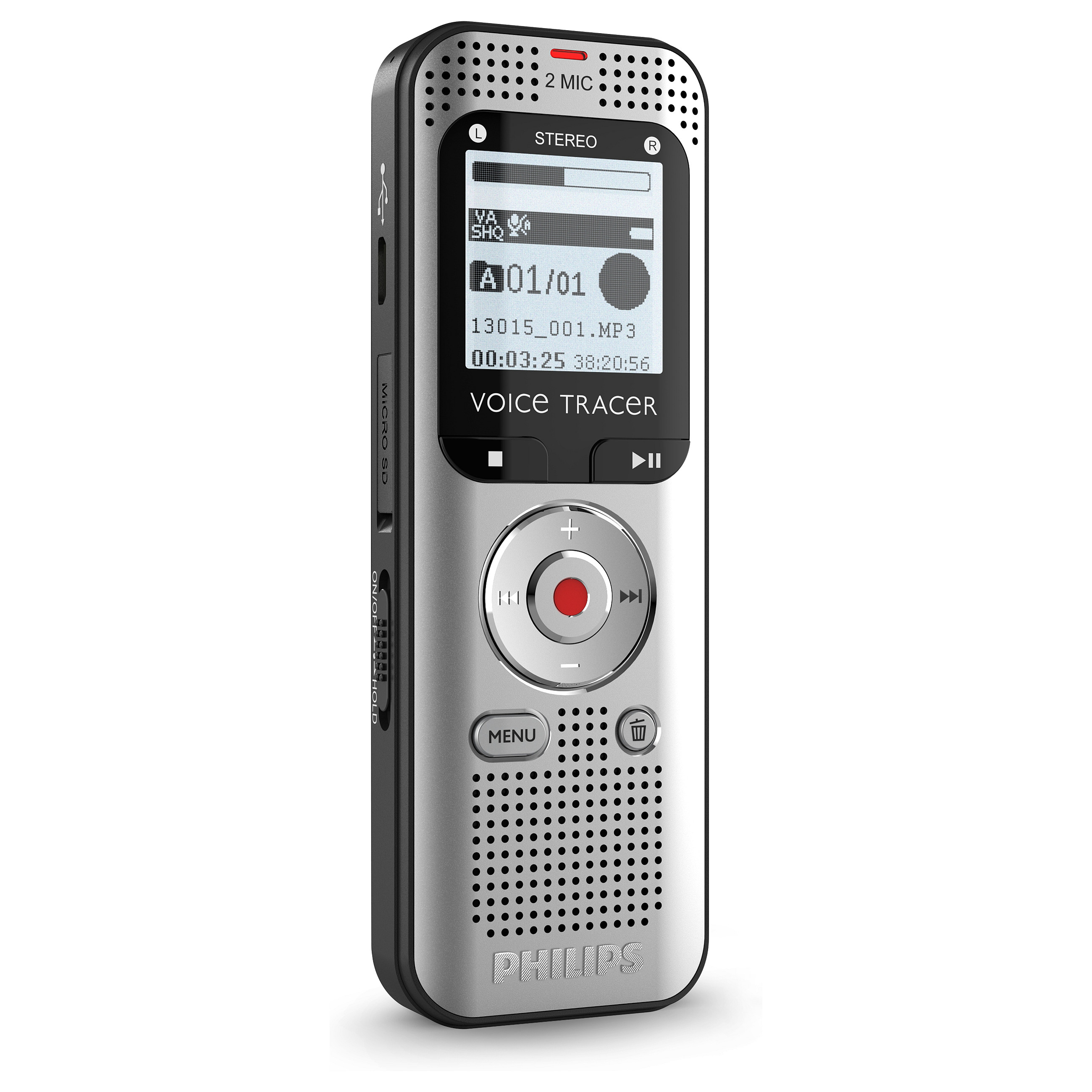 Rekordues zëri Philips Voice Tracer DVT2015, MP3, WAV 5