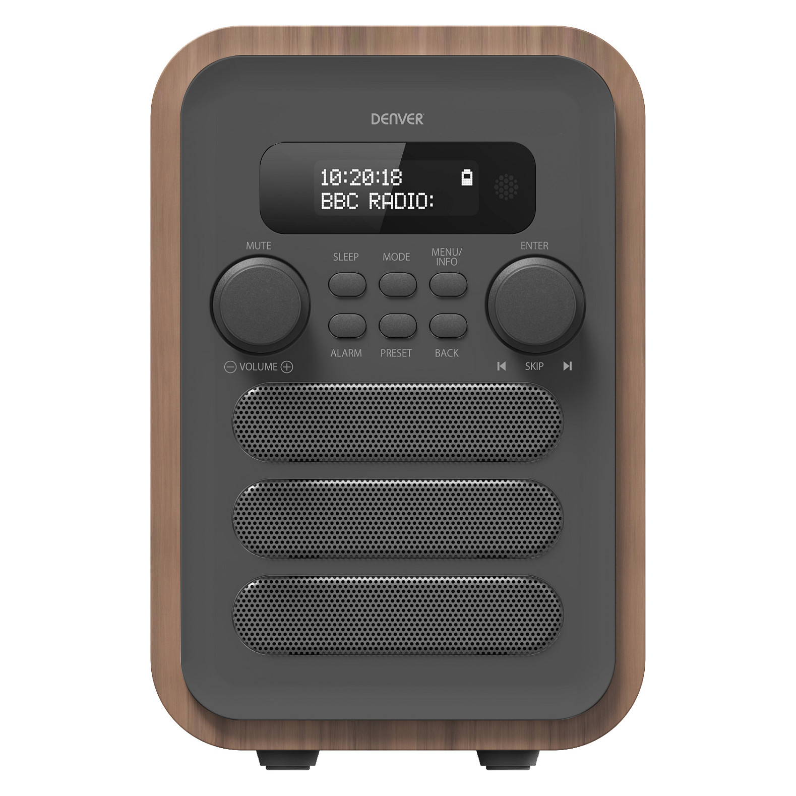 Radio Denver DAB-48GREY, DAB+, FM, Bluetooth, 2.5W RMS - Kafe 2