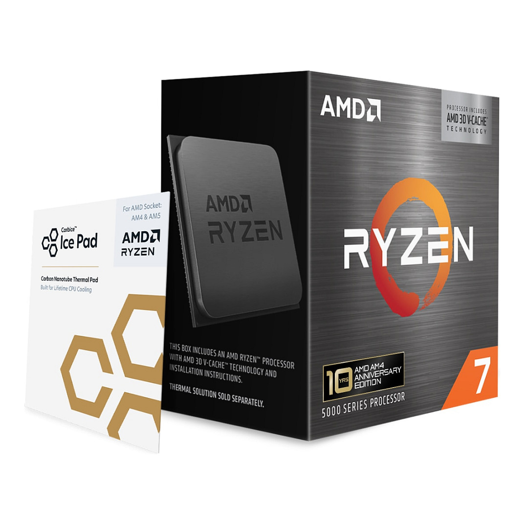 Procesor AMD Ryzen 7 5800X3D / 8 Bërthama / 16 Threads / 3.4GHz / Turbo-4.5GHz / 96 MB Cache / AM4 - Box