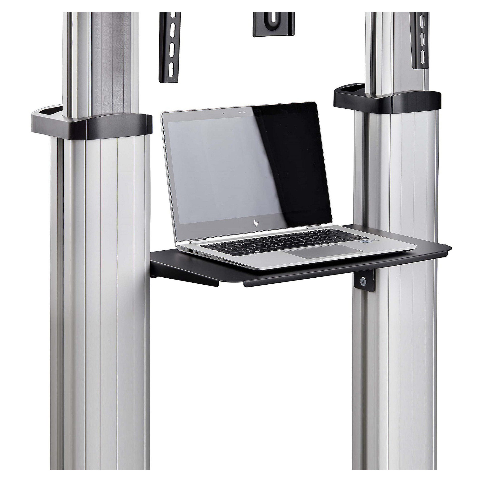 Mbajtëse për TV StarTech.com / 60–100" / deri 100kg / VESA 200x200–1000x600 / Lartësi e Rregullueshme / Me Rrota - Zezë/Argjend 7