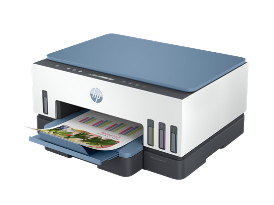 Printer Multifunksional HP Smart Tank 725 / Inkjet me Ngjyra A4 / 15 ppm / 3 në 1 / Wi-Fi + USB - Bardhë 2
