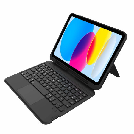 Këllëf me Tastierë për iPad Gecko Covers Cactus Leather / iPad 10.9" 10th Gen + 11" 11th Gen / Bluetooth 5.0 / QWERTZ – Zezë