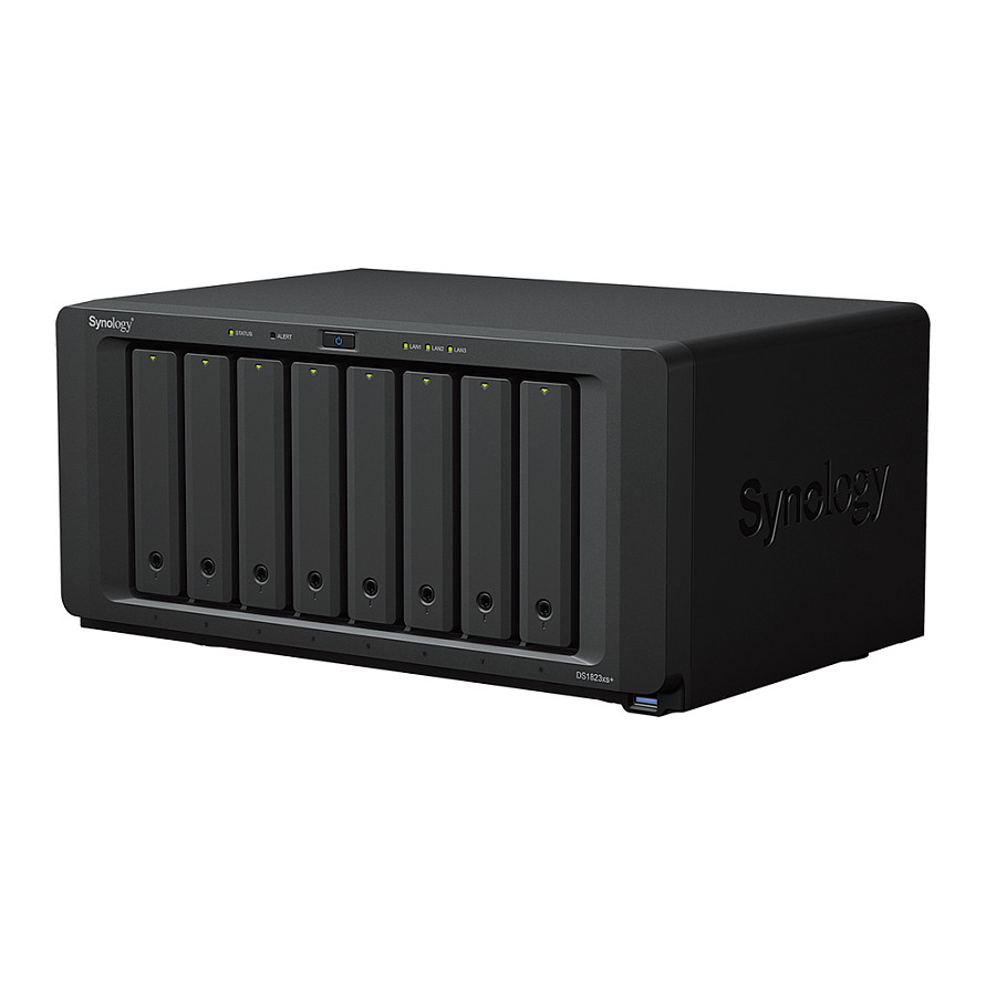 Synology DiskStation DS1823xs+ 8-Bay NAS Server – AMD Ryzen V1780B, 8GB ECC DDR4, 10GbE, M.2 NVMe SSD Cache 3