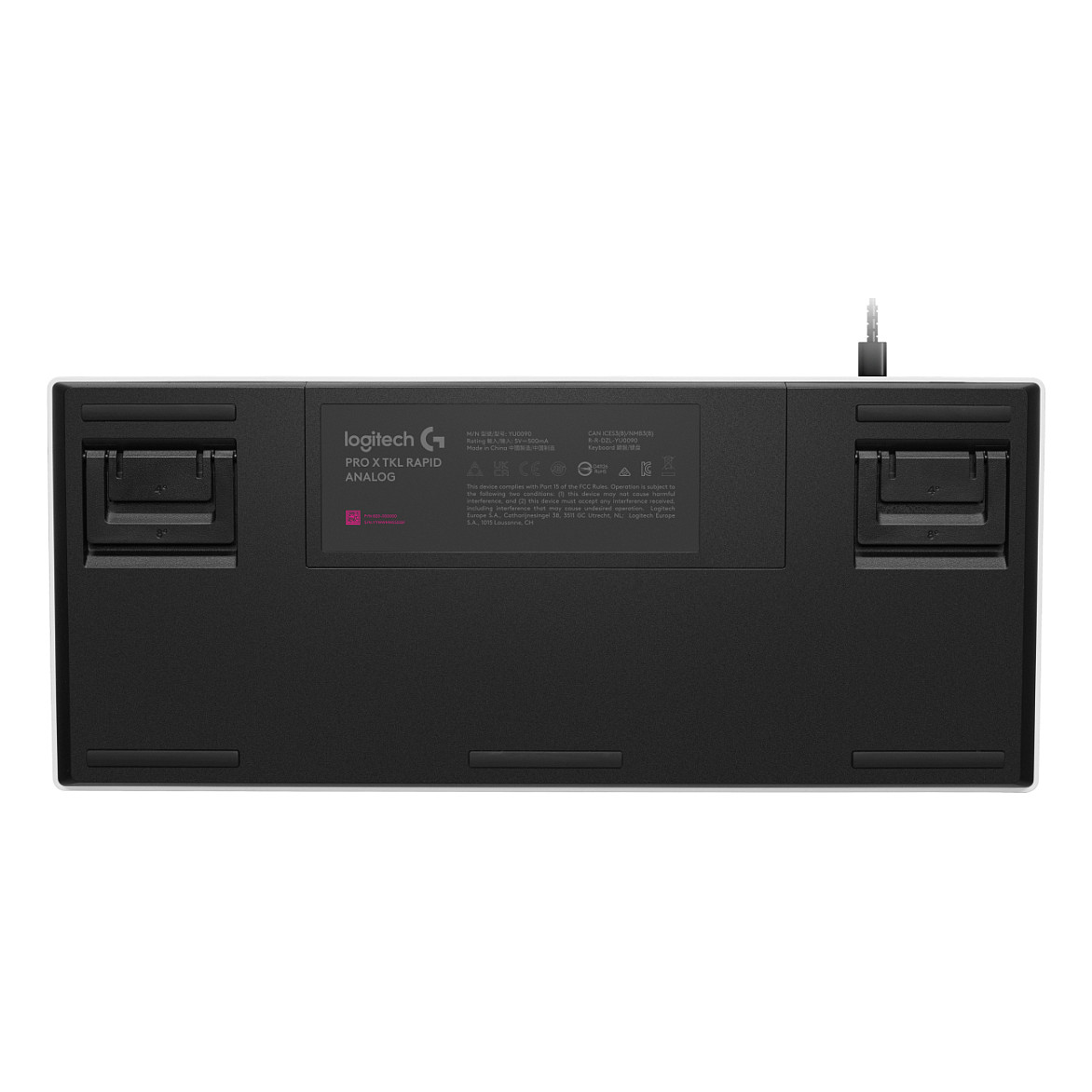 Tastierë Gaming Logitech G PRO X TKL Rapid / 920-013286 / Wired USB / TKL / Magnetic-Analog / QWERTZ CH / LIGHTSYNC RGB – Bardhë 4