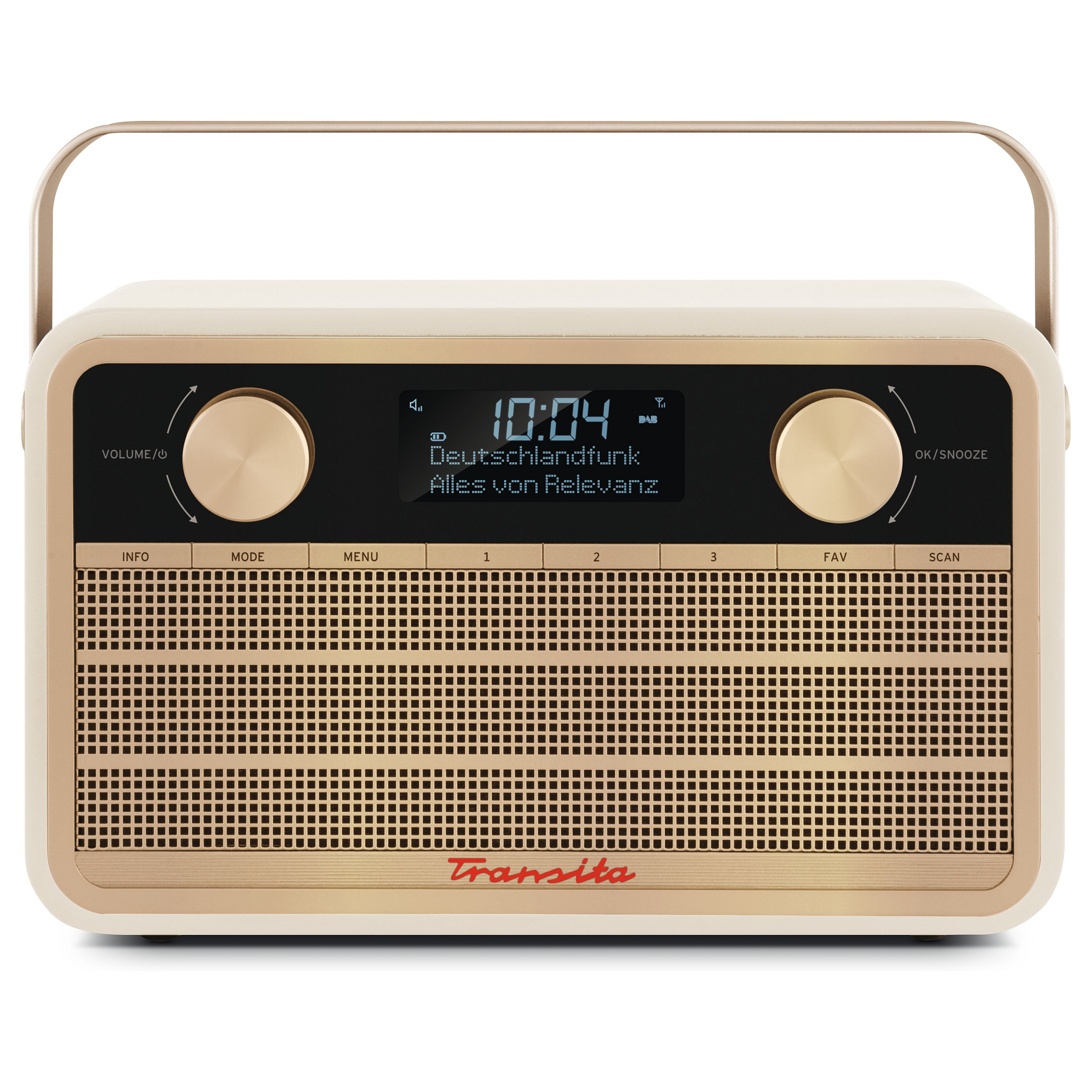 Radio portative TechniSat Transita 120, DAB+, FM, 5W, LCD – Bezhë