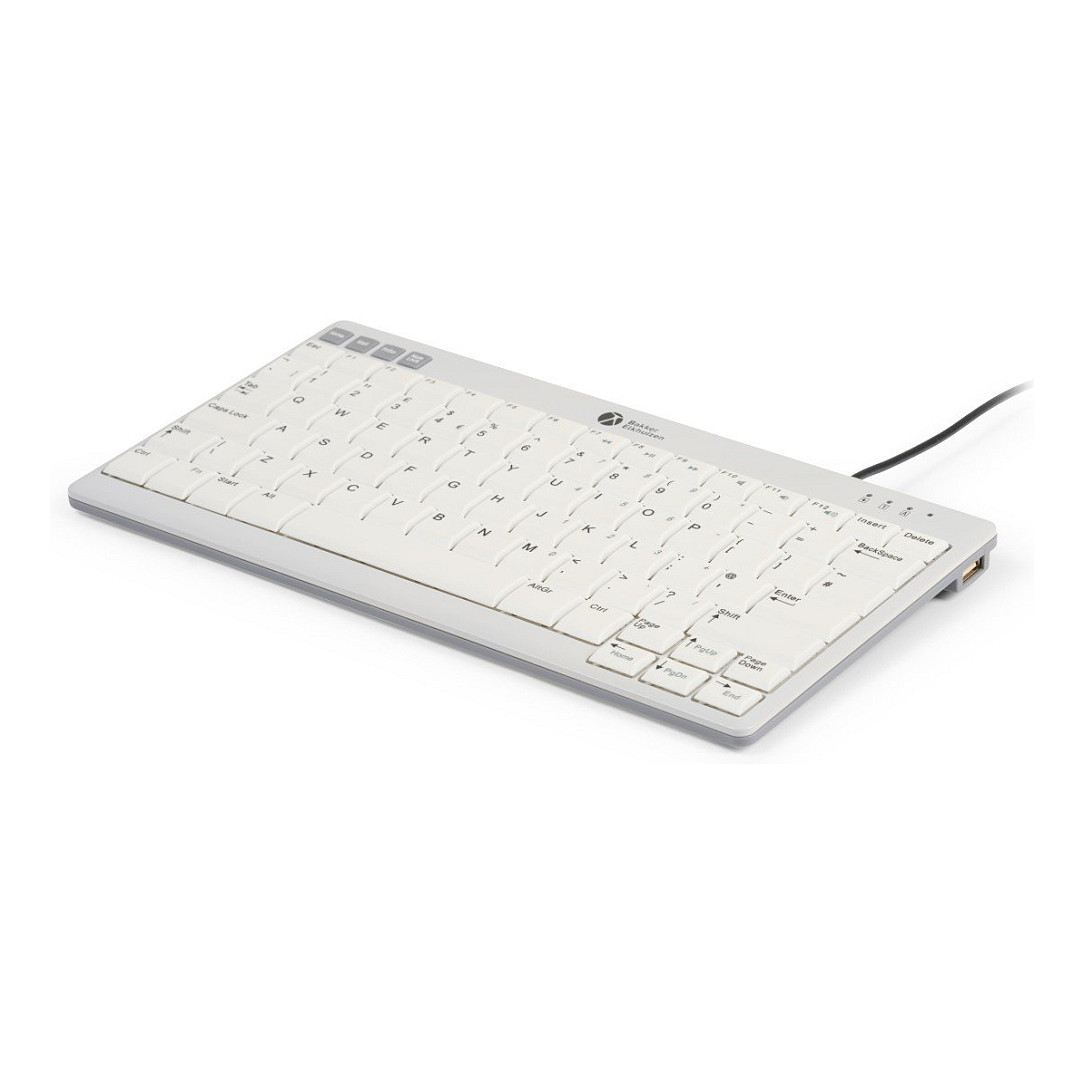 Tastierë me kabllo BakkerElkhuizen Ultraboard 950 V2 Compact / QWERTY / UK Language – Bardhë thumbnail 4