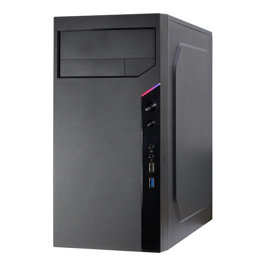 Kasë Inter-Tech IT-6505 Reto Micro Tower ATX - Zezë thumbnail 3