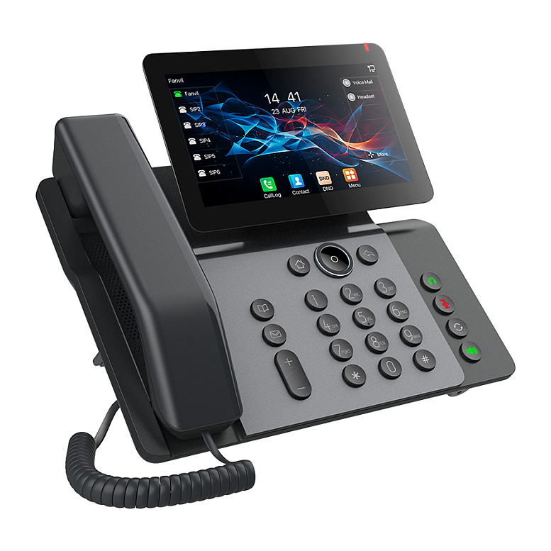 Telefon IP Fanvil V66 me SIP / PoE / Gigabit / WiFi / Bluetooth - Zezë thumbnail 2