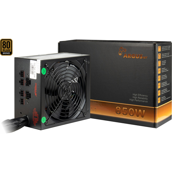 Furnizues Energjie Inter-Tech BPS-850CM / 850W / ATX / 1x 12V-2x6 / 4x PCIe / Fully Modular – Zezë