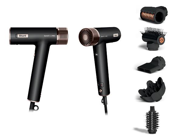 Tharëse për flokë Shark SpeedStyle / HD334EU / 1700W / IQ Styling / RapidGloss Finisher / Styling Brush / Diffuser – Bardhë 2