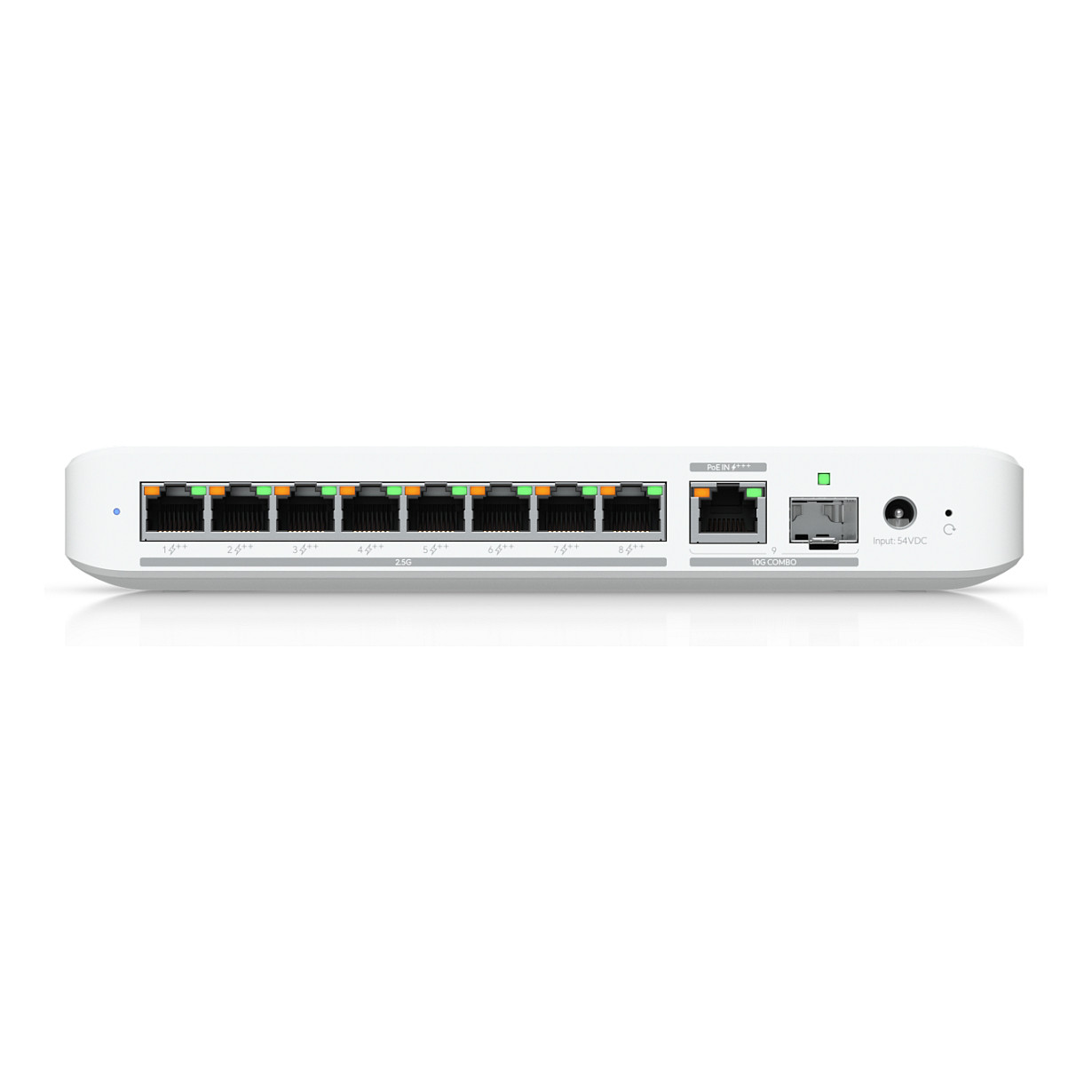 Ubiquiti, UniFi Flex 2.5G PoE (USW-Flex-2.5G-8-PoE), Switch, 8× 2.5GbE RJ-45 PoE++, 1× 10GbE RJ-45, 1× 10G SFP+, 60 Gbps, VLAN – Bardhë 2