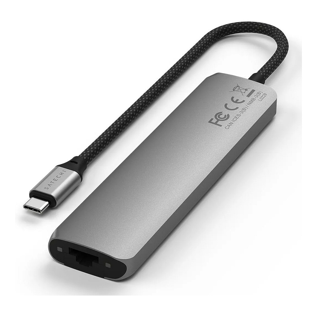 Hub Satechi ST-P7SM / 2x USB-A / 1x HDMI / 1x USB-C PD / Ethernet / SD / 80W PD / 100W – Hiri 2