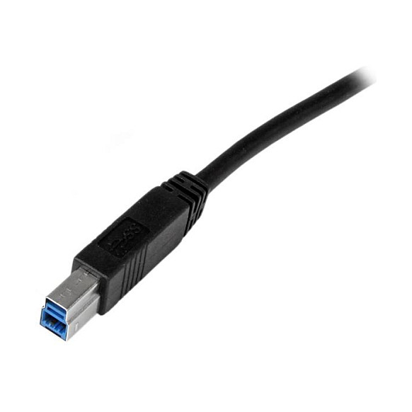 Kabllo USB StarTech.com USB3CAB2M, USB 3.0, USB-A Mashkull në USB-B Mashkull, 5Gbps, 2m - Zezë 3