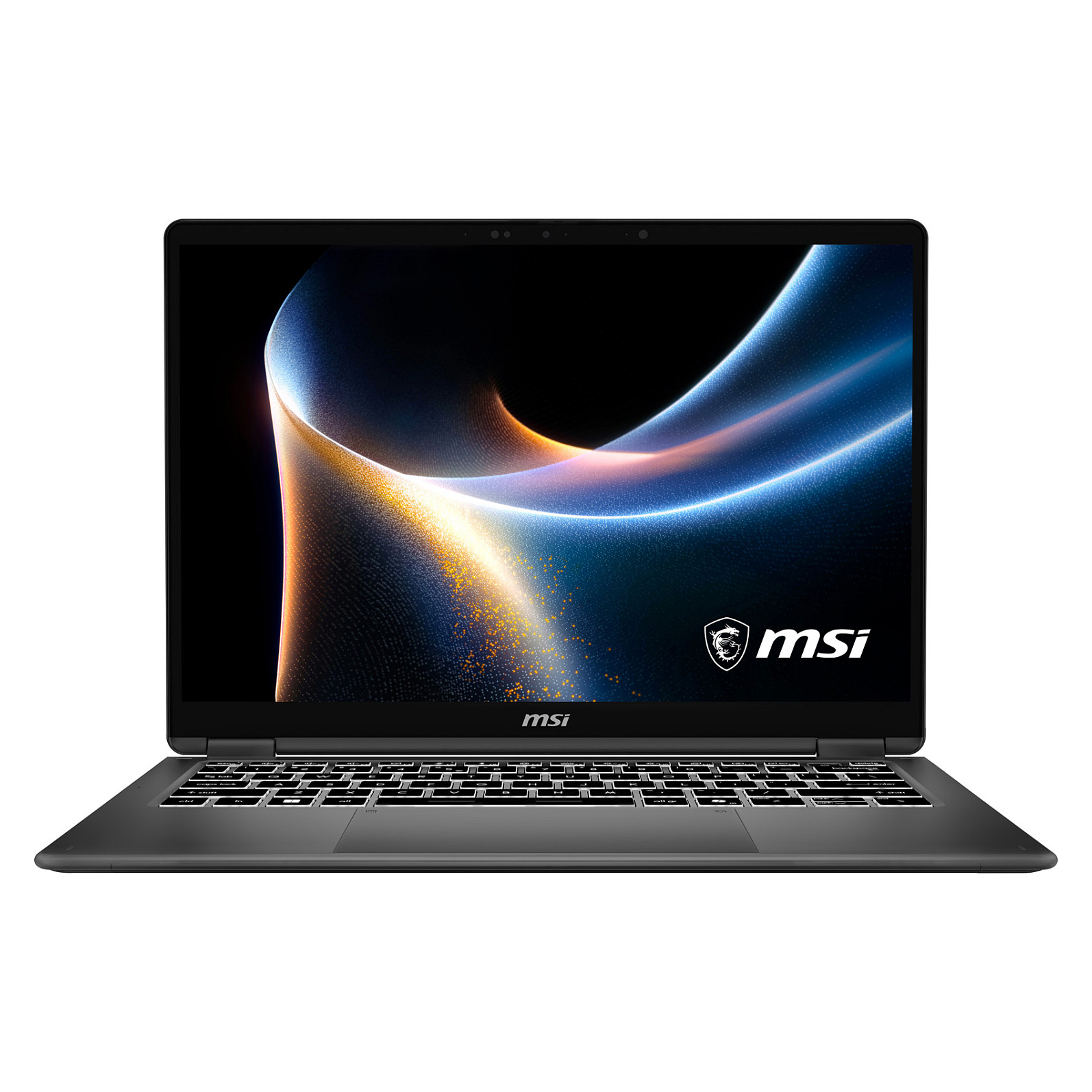 Laptop MSI Prestige 14 Flip AI+ D3MTG-002FR, Ultra X7 358H, 32GB LPDDR5X, 1TB, 14" WUXGA OLED Touch 60Hz, Intel Arc B390 - Hiri