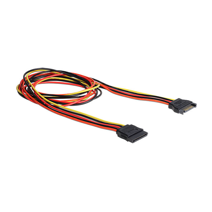Kabllo për Furnizim me Energji DeLOCK 60100, SATA 15-pin në 4-pin Molex, 12 cm 3