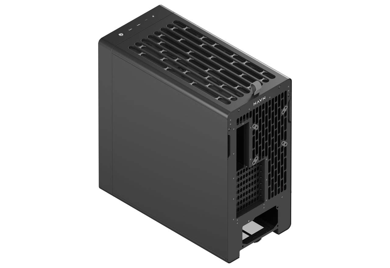Kasë HAVN BF 360 Flow Solid, Midi-Tower, E-ATX - Zezë