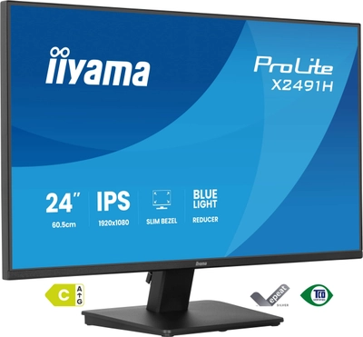Monitor iiyama ProLite X2491H-B1, 23.8", Full HD, IPS, 120Hz, 1ms MPRT, HDMI, DisplayPort – Zezë