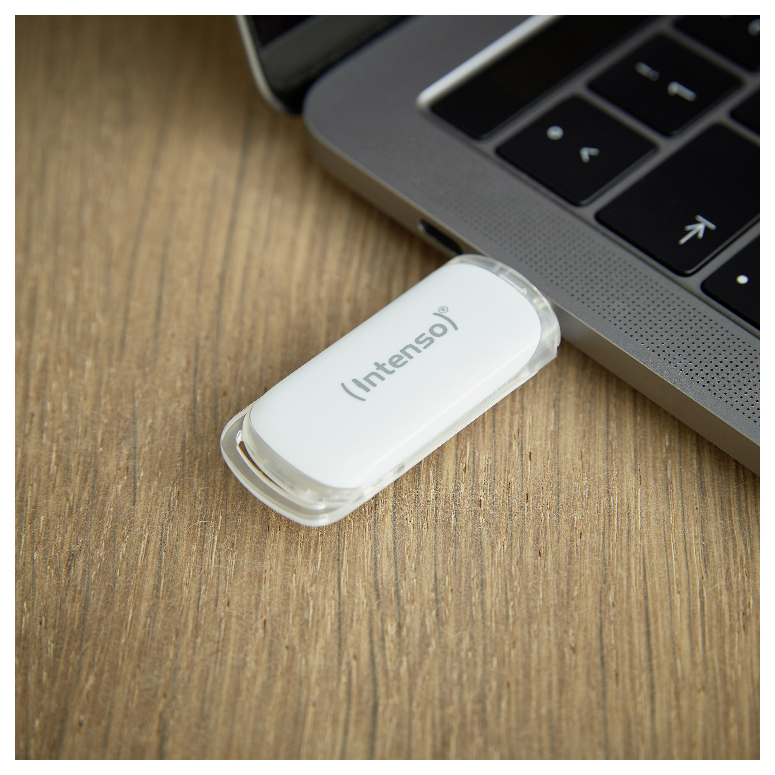 USB Flash Drive STICK Intenso Flash Line 128 GB - e bardhë thumbnail 3