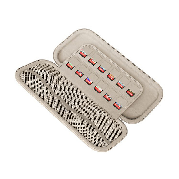 Këllëf për Konzolë Belkin ENA002HQSA / Nintendo Switch 2 / Rezistent ndaj Goditjeve / Hapësirë për 12 Lojëra / AirTag / 293 × 145 × 46 mm – Bezhe 5