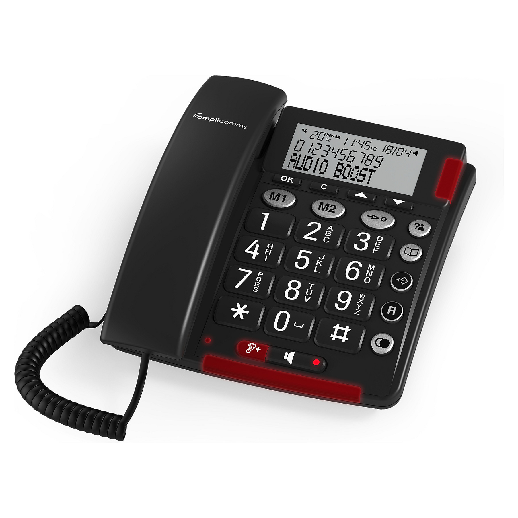 Amplicomms BIGTel 48 Plus /Telefon – Gri thumbnail 2