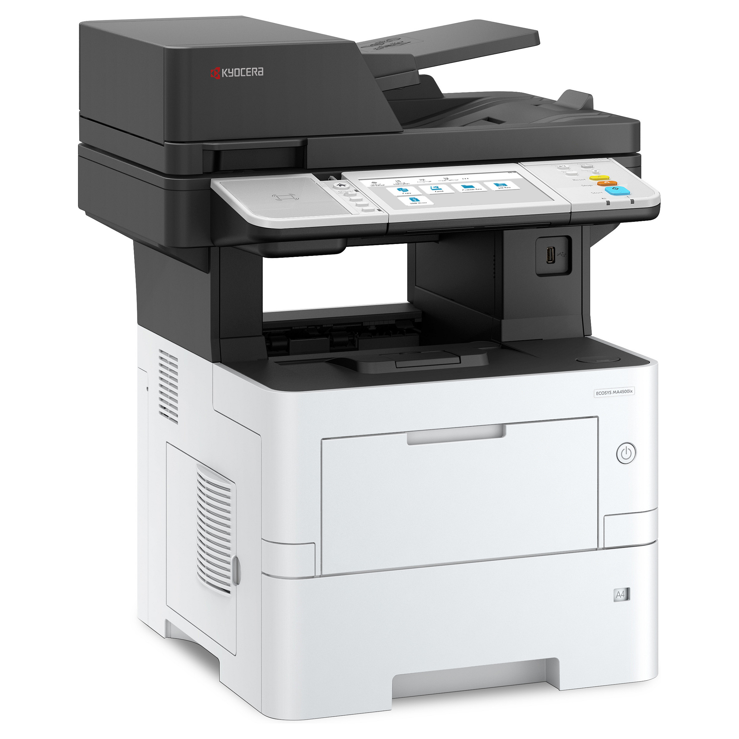 Printer Multifunksional Kyocera ECOSYS MA4500ix 3in1 / 45ppm - Bardhë/Zezë thumbnail 4