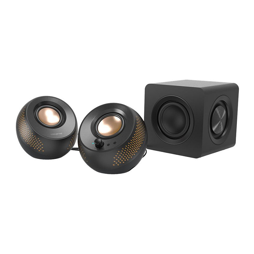 Altoparlantë Creative Pebble X Plus, 2.1, 30W RMS, Bluetooth 5.3, USB-C, RGB - Zezë 4