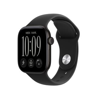 Apple Watch Series 12, 42mm, GPS, Black Aluminium, Black Sport Band - S/M