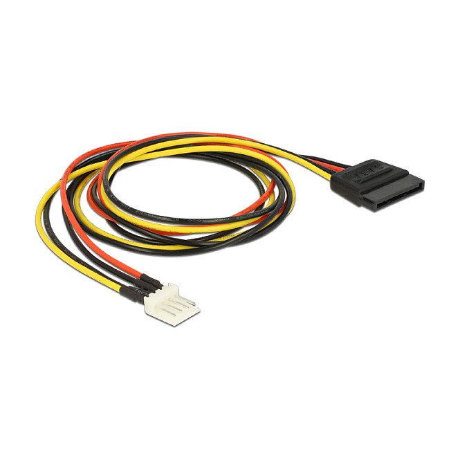 Kabllo për Furnizim me Energji DeLOCK 83879, SATA 15-pin në 4-pin Floppy, 60 cm - Shumëngjyrëshe 2