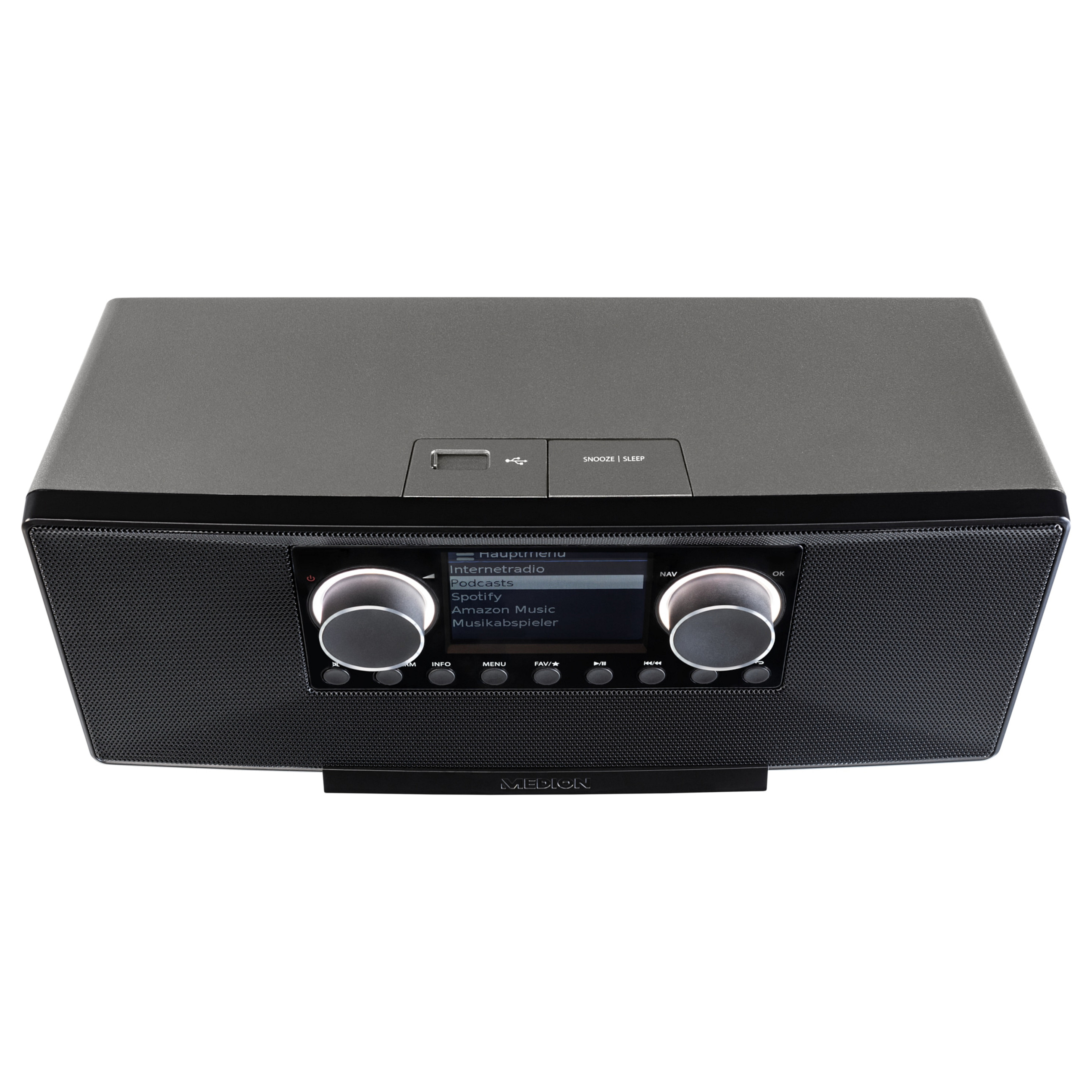 Radio Interneti MEDION LIFE P85333, 12 W, DAB+, FM, AM, Ekran TFT 7.1", Wi-Fi 7