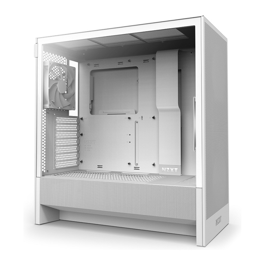 Kasë NZXT H5 Flow CC-H52FW-01 -Bardhë thumbnail 3