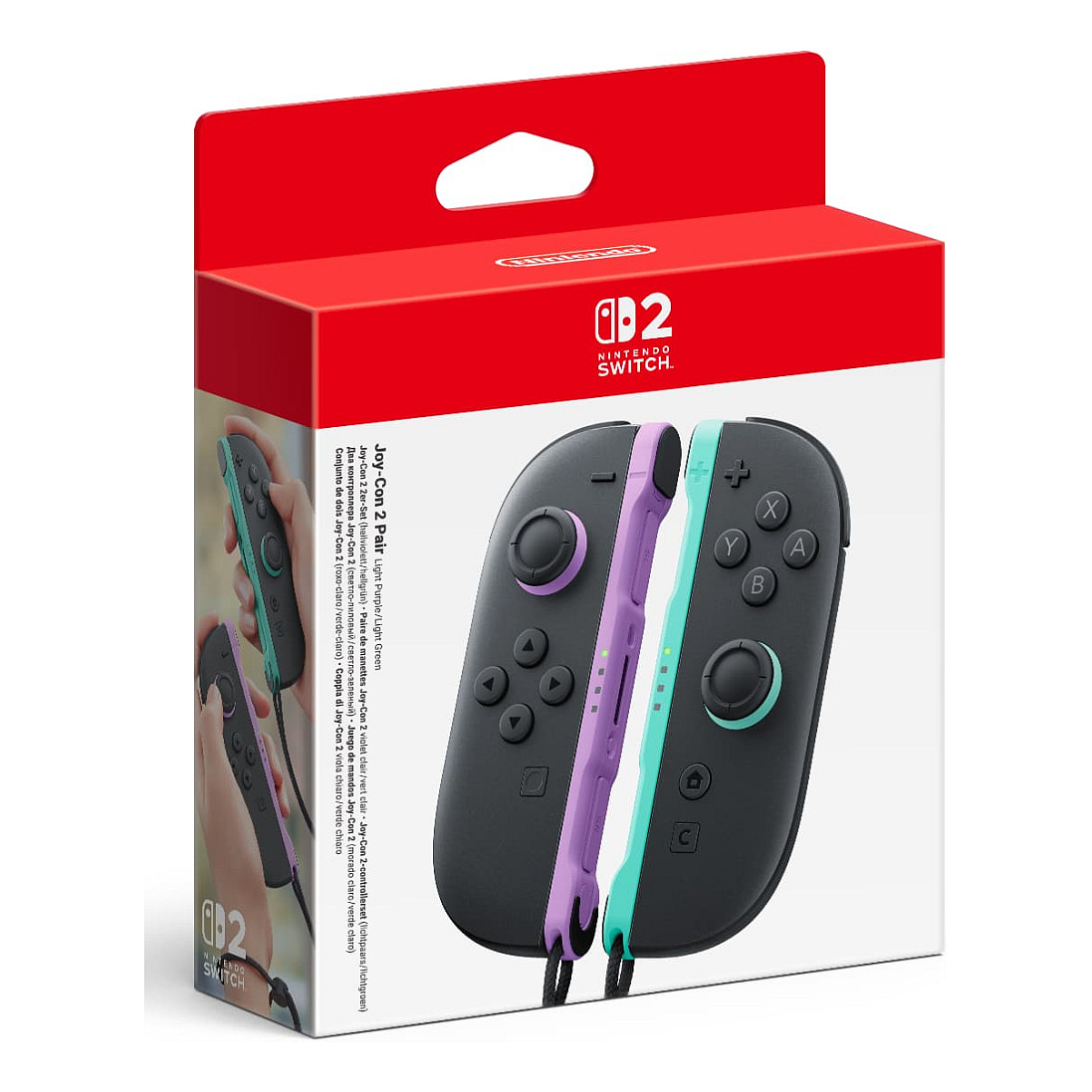 Kontroller Nintendo Joy-Con 2, Nintendo Switch 2, Set prej 2 Copësh – Zezë , Vjollcë , Gjelbër 2