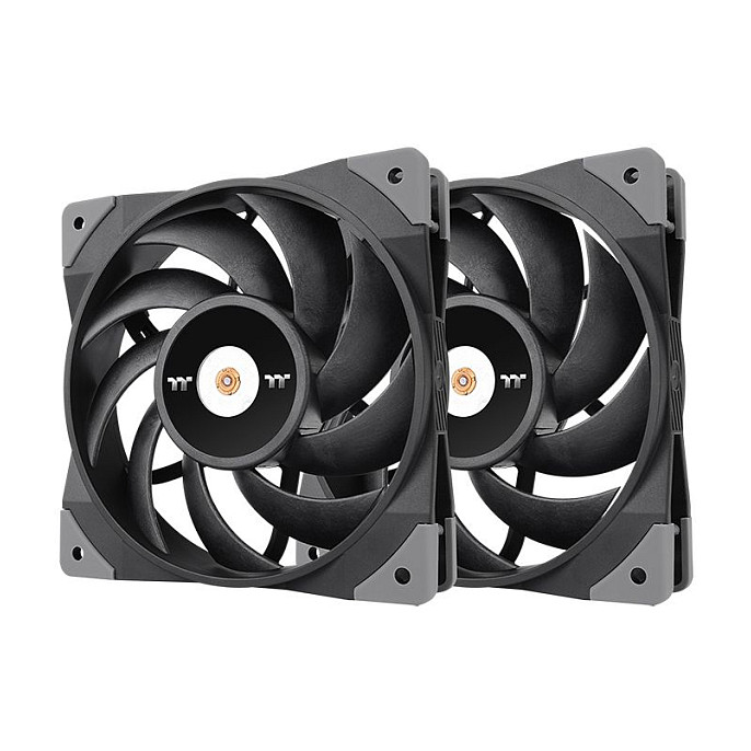 Ftohës për Kasë Thermaltake TOUGHFAN 12 Performance / 120mm / PWM / 500–2000 RPM / 2-Pack - Zezë