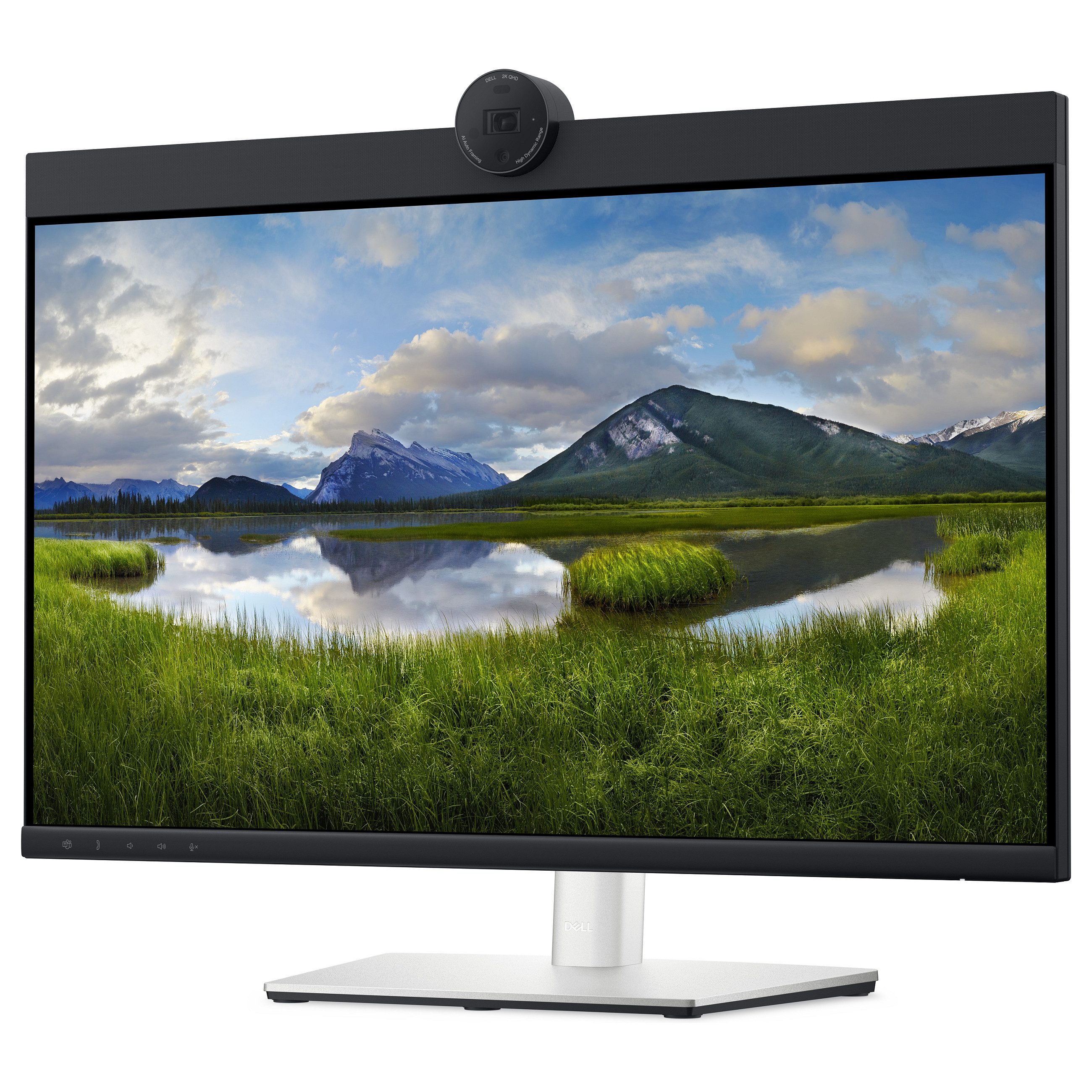Monitor 24" Dell P2424HEB / 23.8" / Full HD LCD IPS / 60Hz / 5ms / HDMI+DP+USB / Webcam- Zezë/Gri thumbnail 2