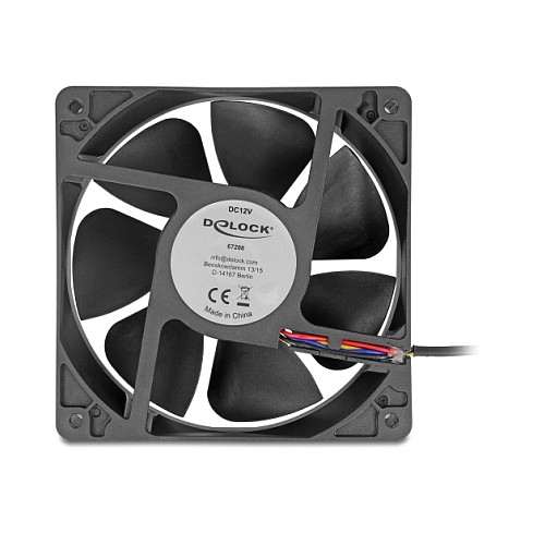 Ftohës për Kasë DeLOCK 67298 / 120mm / 3100 RPM / PWM – Zezë