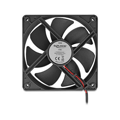 Ftohës për Kasë DeLOCK 67292 / 120mm / 2000 RPM – Zezë