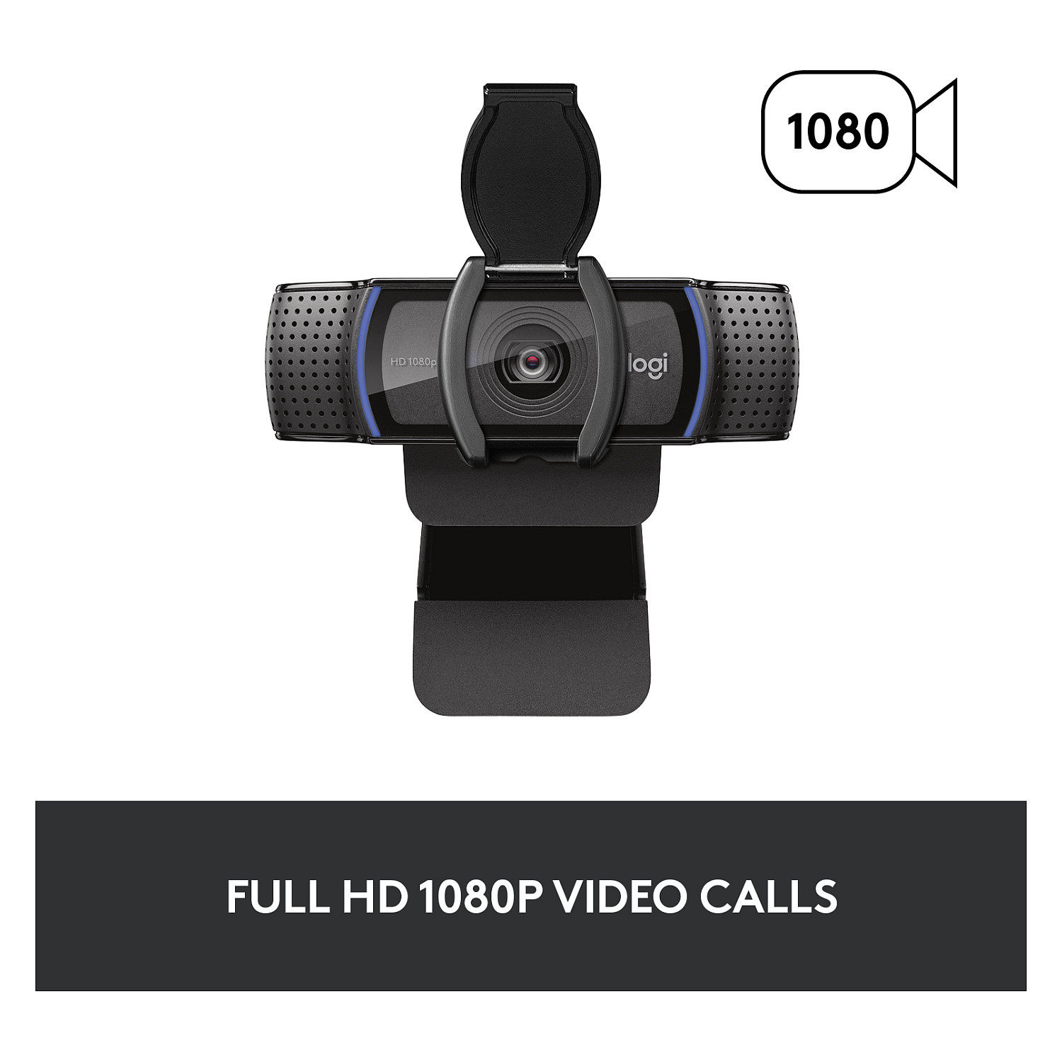 Logitech C920S HD Pro – Kamerë Web, Full HD 1080p, 30fps, Autofocus, RightLight 2, Stereo Microphone, USB-A, Privacy Shutter – Zezë 9