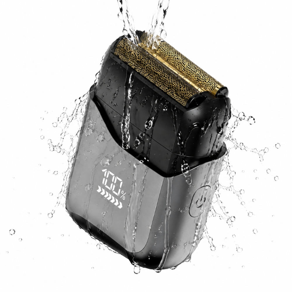 Makinë e rrojës elektrike Extralink EX.80975 / Mjekër dhe Kokë / 0 mm / IPX7 / 900 mAh / 120 min – Zezë/Gri 2