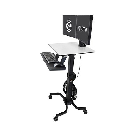 Karrocë për Monitor Ergotron CareFit Slim 2.0, 21"–27", 9.1kg, VESA 75×75mm/100×100mm, Lartësi 74–119cm - Bardhë/Hiri 8