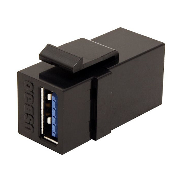 Adapter VALUE 25.99.8207, USB 3.2 Gen 1, USB-A Femër në USB-A Femër, Keystone - Zezë 2