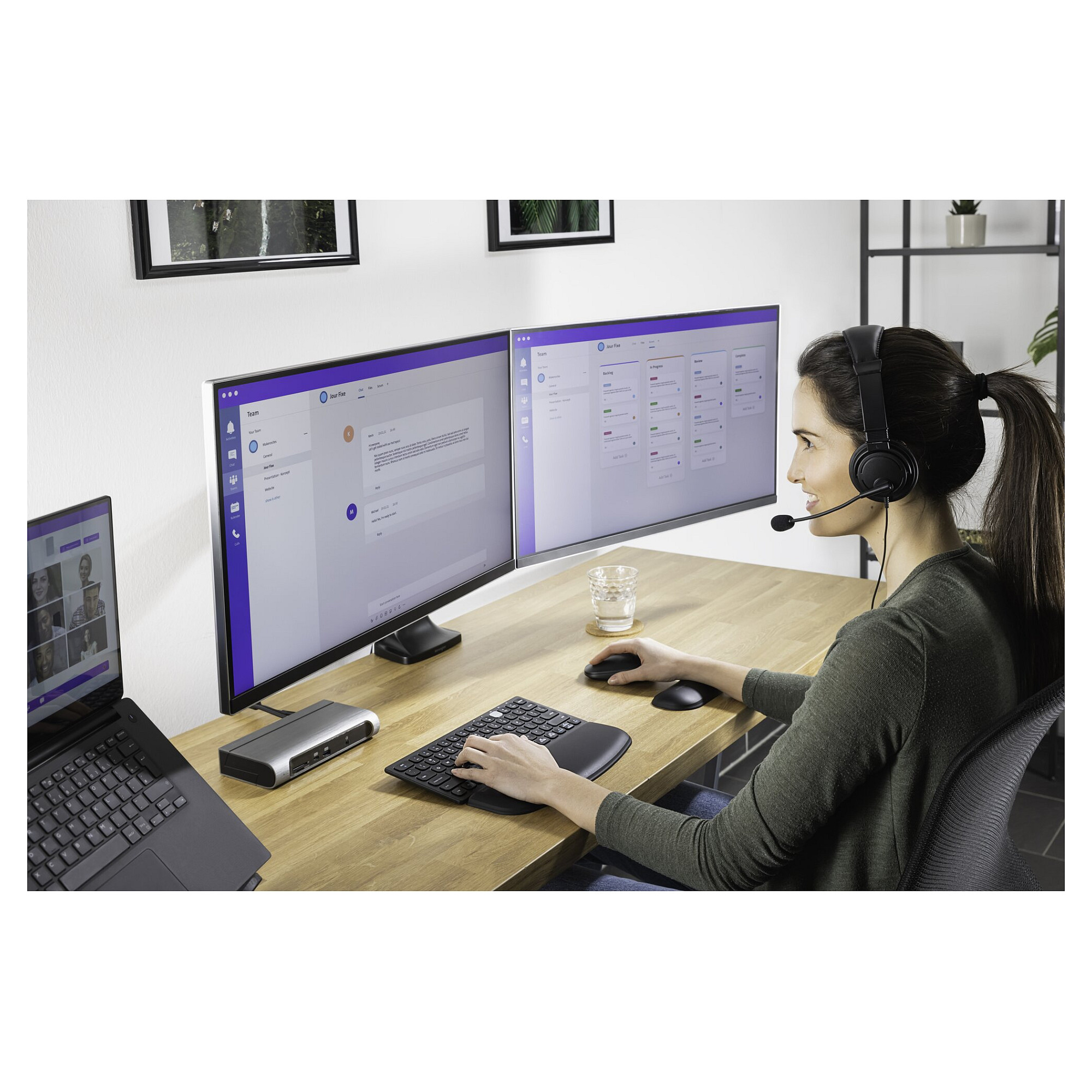 Kufje me kabllo Kensington K97457WW / USB-C / 40 mm / Noise-Cancelling Mic - Zezë 9