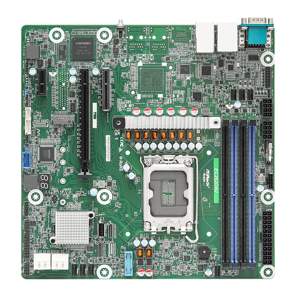 Pllakë Amë ASRock EC262D4U Intel C262 / LGA 1700 / DDR5 / micro‑ATX /