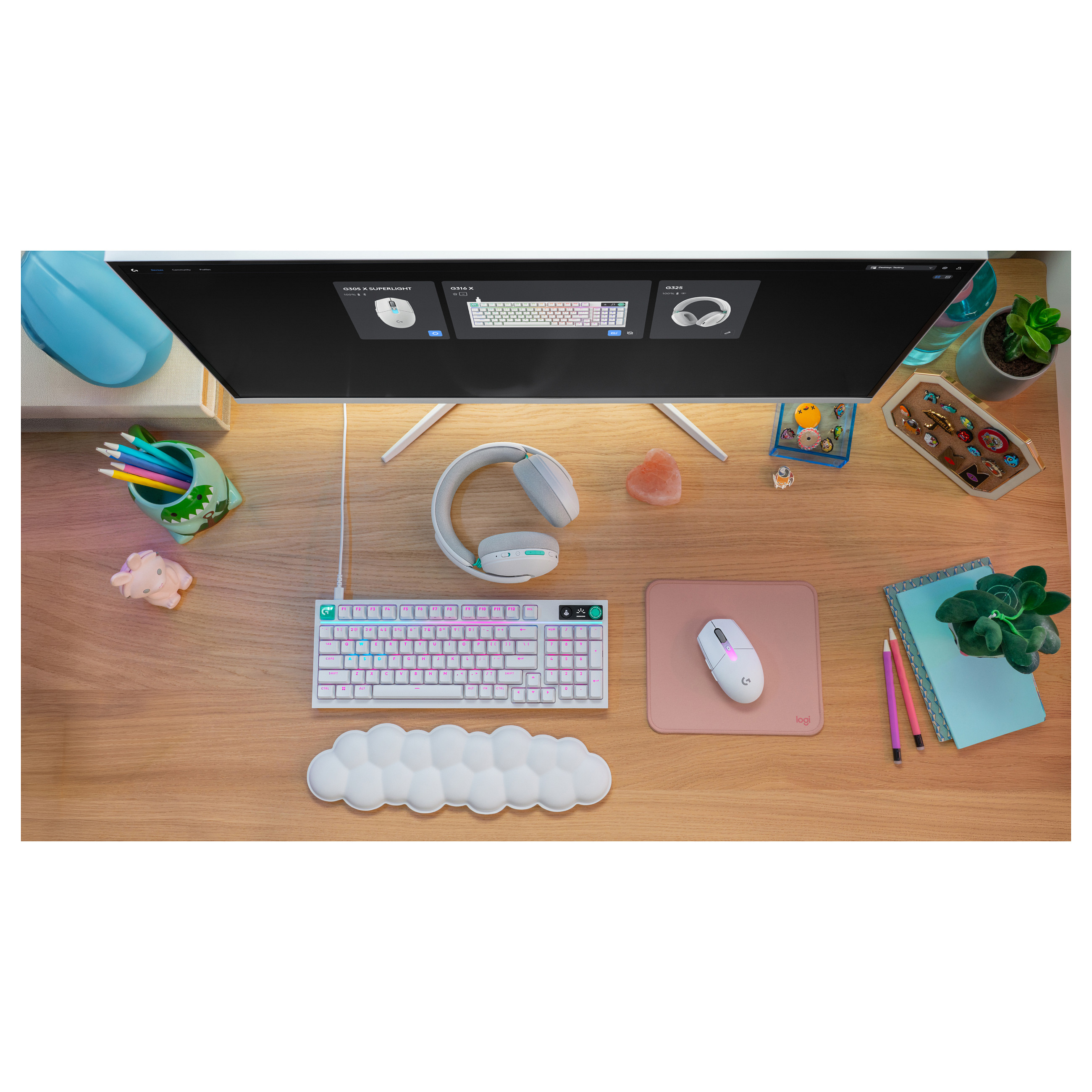 Maus Gaming Logitech G305 X SUPERLIGHT, Wireless, HERO 44K, 44000DPI, 6 Butona, Bluetooth + LIGHTSPEED 2.4GHz - Bardhë 10